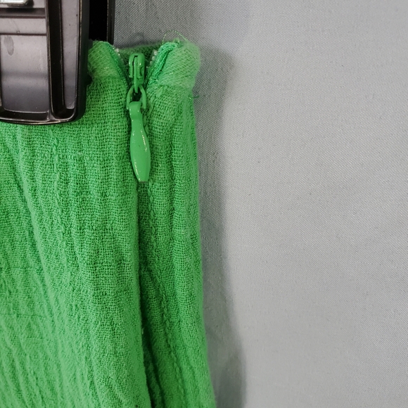 Prettylittlething Green Wrap Look Mini Skirt Size 4 - Picture 6 of 9